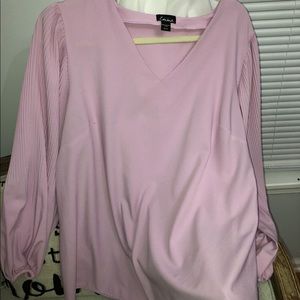 Pink Baloon Sleeve Blouse